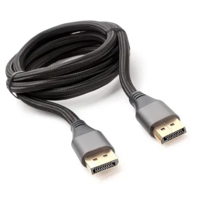 Видео кабель Cablexpert, DisplayPort (M) -> DisplayPort (M), DisplayPort 1.4, 8K@60Hz, 32.4 Гб/с, 1.8 м, цвет чёрный, CC-DP8K-6