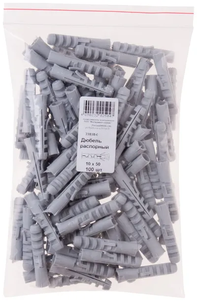 Дюбель распорный FIT 23838-0, 10×50, 100шт
