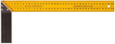 Угольник столярный FIT 19375М, двусторонняя шкала, 400 мм