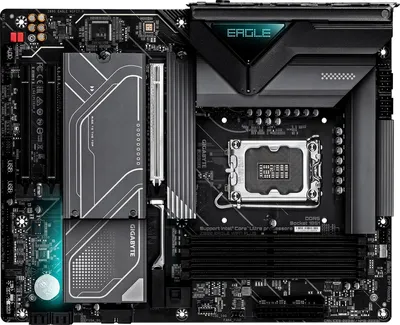Материнская плата Gigabyte Z890 EAGLE WIFI7 PLUS, LGA1851, Intel Z890, 4xDDR5, 4xSATA, 4xM.2, 1xPCIe 5.0 x16, 2xPCIe 4.0 x4, 1xDisplayPort, 1xUSB4 Type-C, 1x 2.5Gb LAN, 2xUSB 3.2 Gen2, 3xUSB 3.2 Gen1, 4xUSB 2.0, 2x3.5 мм, 7.1, ATX