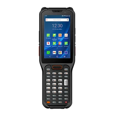 Терминал сбора данных UROVO RT40S: Android 13 / 2.45 GHz / 8xCore CPU / Qualcomm SM 6115 / RAM 4 GB / ROM 64 GB / 4G / Zebra SE4750 SR / IP 68 / 435 g / 38 клавиш, подогрев экрана