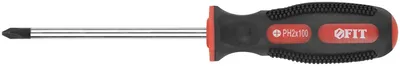 Отвертка FIT 55114, PH2, 6×100 мм, CrV