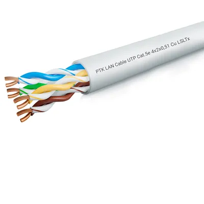 Кабель Пожтехкабель-СКС 202-033, U/UTP, 4 пары, кат.5e, 24 AWG, LSLTx, 305м