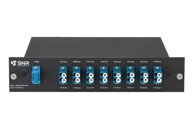 Мультиплексор SNR-CWDM-MDM-8/M, CWDM, 8 каналов, 1 волокно