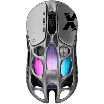 Мышь Gravastar 6972448923330, беспроводная игровая, Mercury X, серый