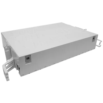 Кросс оптический 19" SNR-ODF-48RPD-SC, 48×SC, 2U, выдвижной, пластик