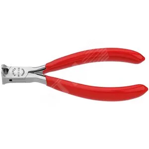Кусачки Knipex KN-6411115, торцевые для электроники, 115мм, без фаски