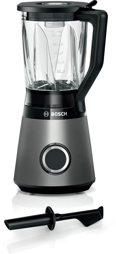 Блендер Bosch MMB6172S, стационарный, 1200 Вт, серебристый