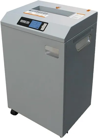 OK0805S600 Шредер Office Kit S600 0,8х5 серый  (секр.P-7)  фрагменты  6лист. 60лтр.