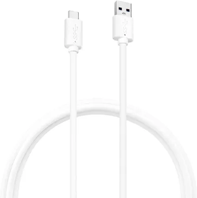 Кабель Buro USB Type-C (m) - USB (m), 1.8м, 3A, белый [bu-usb3.2-ac-1.8mw]