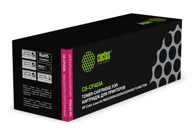 Картридж лазерный Cactus CS-CF403A для HP Color LaserJet M252, M252N, M252DN, M252DW, M277n, M277DW, пурпурный, 1400 стр.