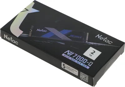 Твердотельный накопитель Netac NV7000Q 2Tb [NT01NV7000Q-2T0-E4X] M.2 2280, PCI-E 4.0 x4, 3D NAND, 7100/6200MBs, NVMe 1.4, 1280TBW, с радиатором