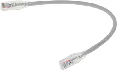Патч-корд WRline WR-PC-RJ45-UTP-5E-0.3-GY, U/UTP, Cat5e, 0.3м, LSZH