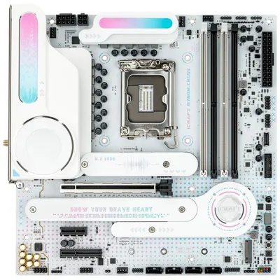 Материнская плата Maxsun MS-iCraft B760M CROSS, LGA1700, Intel B760, 4xDDR5, 4xSATA, 3xM.2, 1xPCIe 5.0 x16, 1xPCIe 4.0 x4, 1xPCIe 3.0 x1, 1xDisplayPort, 1xHDMI, 1x 2.5Gb LAN, 1xUSB 3.2 Gen2 Type-C, 4xUSB 3.2 Gen1, 4xUSB 2.0, 3x3.5 мм, 7.1, microATX