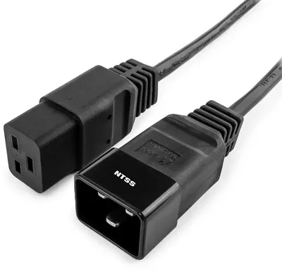 NTSS Шнур питания NTSS для БРП IEC 60320 C19 –  IEC 60320 C20, 3х1.5, 3 м, ГОСТ NTSS-PC19202