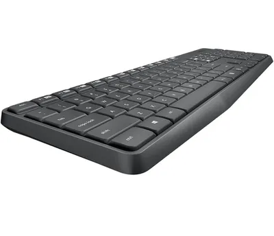 Комплект беспроводной Logitech MK235 |920-007948| клавиатура черная, 100 клавиш с защитой от воды, |920-007948| мышь M170, черная, оптическая, 3 кнопки, 2.4GHz, USB-ресивер (064003) {8}