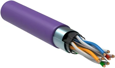 ITK Кабель информационный LC1-C604-326 кат.6 FTP 4 пары 23AWG LSZH внутренний 305м фиолетовый