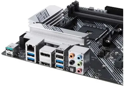 Материнская плата Asus - PRIME B550-PLUS, ATX, AMD B550, 1xAM4, 4xDDR4 до 128ГБ, 1x1GbE, audio, M.2, HDMI, DP, 6xSATA, 2xUSB2.0, 5xUSB3.2, 1xUSB3.2 Type C, PRIME B550-PLUS