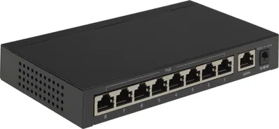 Коммутатор TP-Link TL-SF1009P, 9×10/100 Мбит/с, 8×PoE+, 65 Вт, Desktop