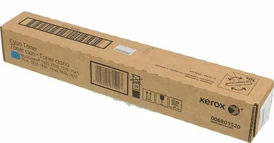 Картридж Xerox 006R01520, для WorkCentre 7525/7530/7535/7545/7556/7830/7835/7845/7855/7970, голубой, 15000 стр.