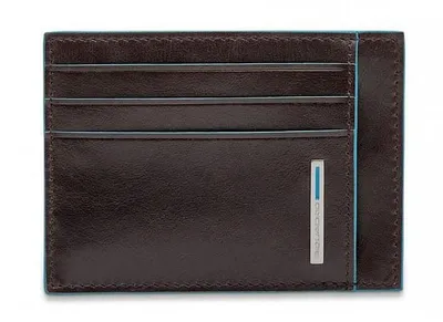Чехол для кредитных карт Piquadro Blue  Square  PP2762B2R/MO  коричневый натур.кожа