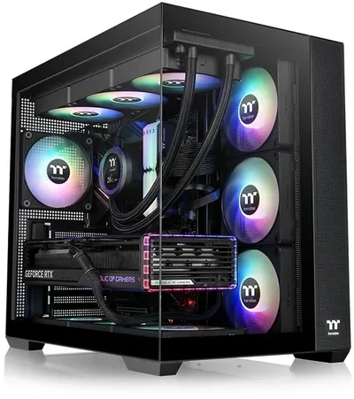Корпус Thermaltake View 380 TG ARGB CA-1Z2-00M1WN-00, ATX, стекло, без БП