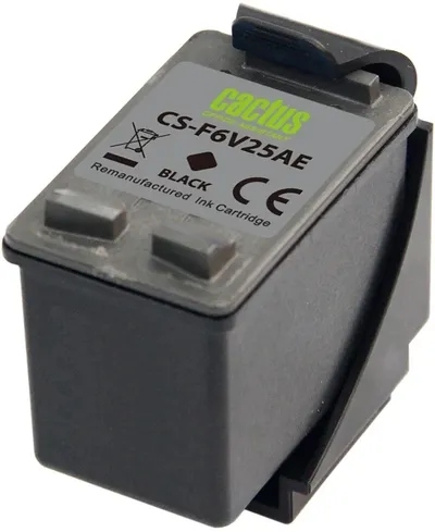 Картридж струйный Cactus CS-F6V25AE, 652, черный, 480 стр.