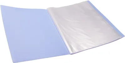 Папка-портфолио SILWERHOF SCR-P40AZURE, A4, 40 вкладышей, голубой