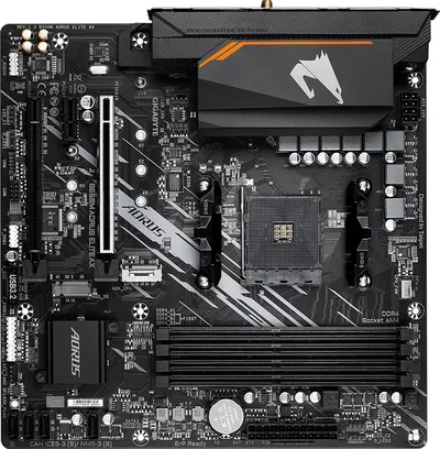 Материнская плата Gigabyte B550M AORUS ELITE AX, AM4, B550, DDR4, Micro-ATX