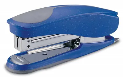 Степлер KW-Trio 05516BLU, Half-strip Pollex, 24/6 26/6, 20 листов, синий