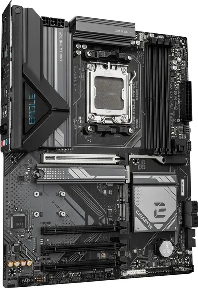 Материнская плата Gigabyte - B650E EAGLE WIFI6E, ATX, AMD B650, 1xAM5, 4xDDR5 до 256ГБ, audio, M.2, Wi-Fi, Bluetooth, HDMI, DP, 1xPS/2, 4xSATA, 4xUSB2.0, 2xUSB3.1, 1xUSB3.1 Type C, 2xUSB3.2, B650E EAGLE WIFI6E