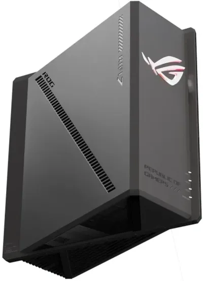 Беспроводной маршрутизатор Asus - ROG STRIX GS-BE18000, 2.4, 5 и 6 ГГц, 11529Мб/с, IEEE 802.11 a/b/g/n/ac/ax/be, 7x RJ-45, 2.5 Гб/с, mac address filtering, 8 antennas, 1-USB, чёрный, GS-BE18000