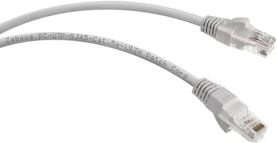 Cabeus 
PC-UTP-RJ45-Cat.5e-10m-LSZH Патч-корд U/UTP, категория 5е, 2xRJ45/8p8c, неэкранированный, серый, LSZH, 10м