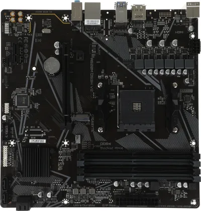 Материнская плата Gigabyte A520M DS3H V2, AM4, A520, 4xDDR4, mATX