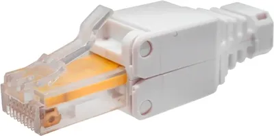 Коннектор SUPRLAN 10-0218-1, RJ45, UTP Cat.5e, с колпачком, серый