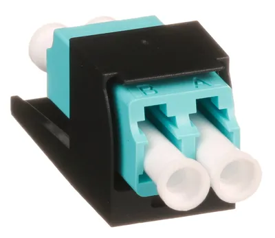 Адаптер Panduit CMDSAQLCZBL, Mini-Com LC дуплекс, 50/125 OM3, черный
