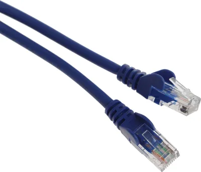 Патч-корд LANMASTER - LAN-PC45, UTP, кат. 5e, 2 x RJ-45, RJ-45 - RJ-45, LSZH, синий, 1 м, LAN-PC45/U5E-1.0-BL
