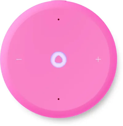 Колонка Яндекс YNDX-00026PNK, Станция Лайт 2, LED, Wi-Fi, BT5.0, розовый