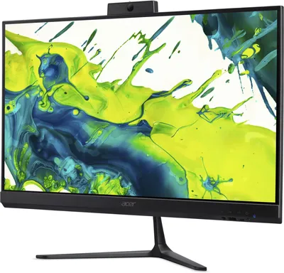 Моноблок Acer - Aspire C24-2G, 23.8", AMD Ryzen 7 8845HS 3800MHz, DDR5 16 ГБ, SSD 512 ГБ, AMD Radeon, Wi-Fi, Bluetooth, Card-reader, чёрный, Eshell, Monoblock, DQ.BNMCD.001