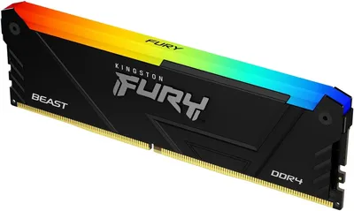 Оперативная память Kingston KF432C16BB12A/16, 16GB DDR4 3200MHz Fury Beast RGB