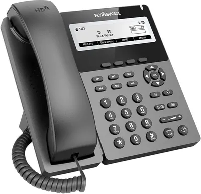 VoIP-телефон FLYINGVOICE P22P, 2 линии, 2 SIP, серый
