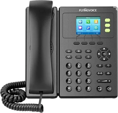 IP-телефон Flyingvoice FIP11C, SIP, 3 линии, Wi-Fi, чёрный