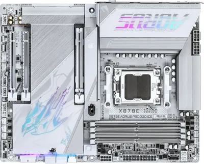 Материнская плата Gigabyte X870E AORUS PRO X3D ICE Socket AM5 AMD X870E 4xDDR5 ATX AC`97 8ch(7.1) 5Gigabit RAID+HDMI