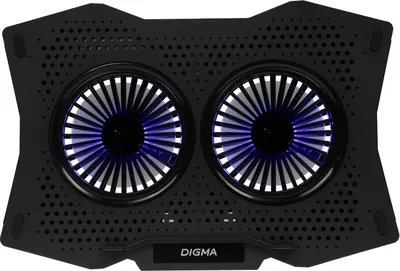 Подставка для ноутбука Digma D-NCP180-2X110, 18", 2×110мм, USB