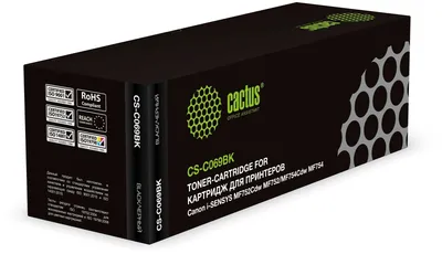 Картридж лазерный Cactus CS-C069BK, чёрный, 1900 стр., для Canon i-SENSYS MF752Cdw