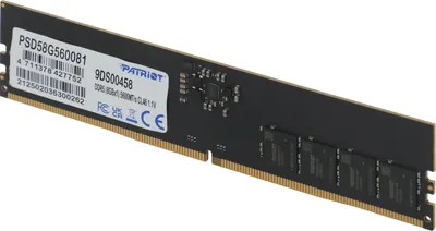 Память Patriot PSD58G560081, DDR5, 8ГБ, 5600МГц
