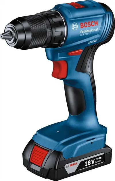 Дрель-шуруповерт Bosch GSB 185-LI аккум. патрон:быстрозажимной (кейс в комплекте) (06019K3101)