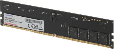 Оперативная память для компьютера 32Gb (1x32Gb) PC5-44800 5600MHz DDR5 DIMM Unbuffered CL46 A-Data AD5U560032G-S