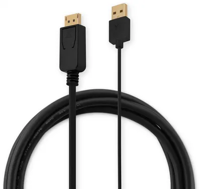 Кабель Buro HDMI-DP-2M, HDMI → DisplayPort, 2м