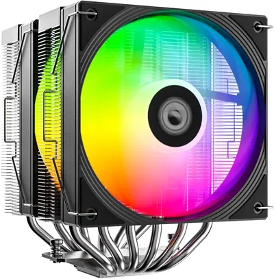 Кулер для процессора ID-COOLING FROZN A620 PRO SE ARGB LGA1700/1200/115X/AM5/AM4 (8шт/кор, TDP 260W, PWM, черный, 6 тепл.трубок + медная база, DUAL ARGB FAN 120mm) RET